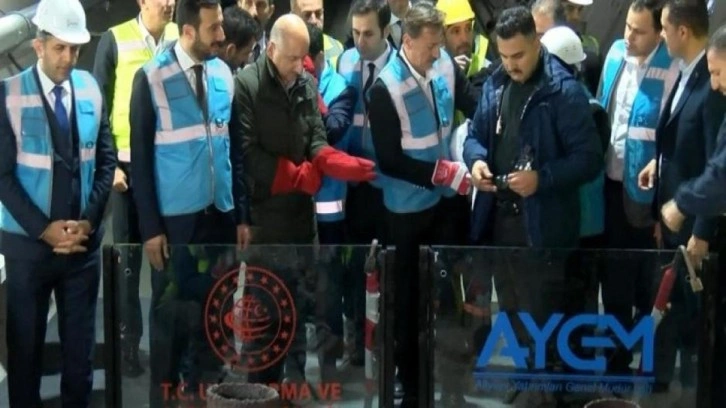 Metro projesinde ilk kaynak yapıldı