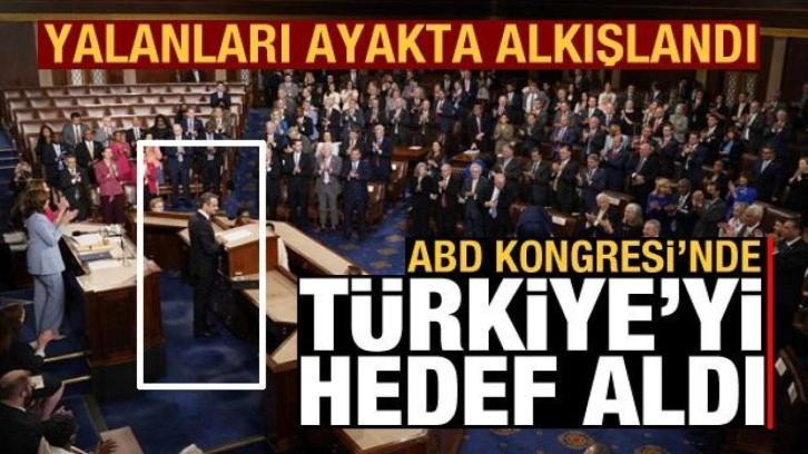 Miçotakis, ABD Kongresi'nde Türkiye'yi hedef aldı: Asla kabul etmeyeceğiz