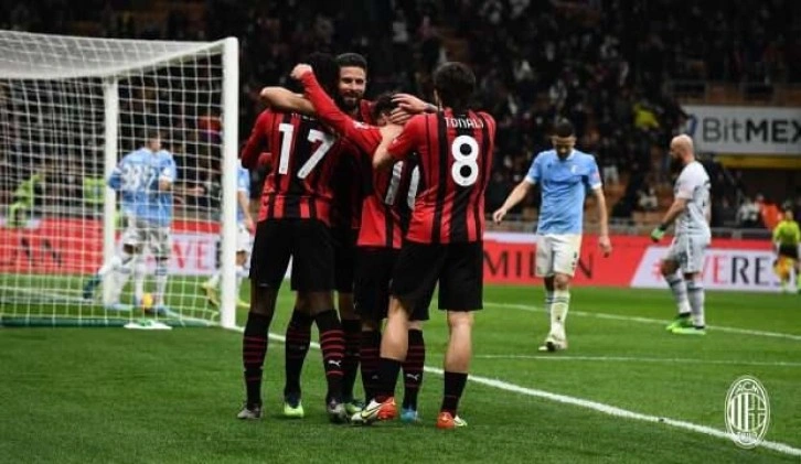 Milan, Lazio'yu yenerek kupada yarı finale yükseldi