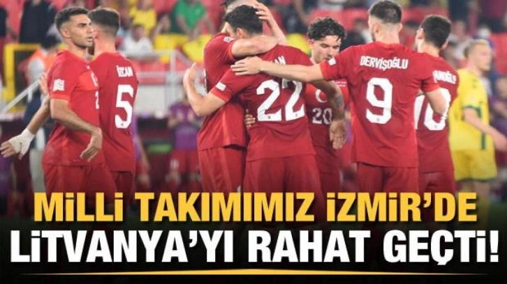 Milli Takım Litvanya'yı rahat geçti!