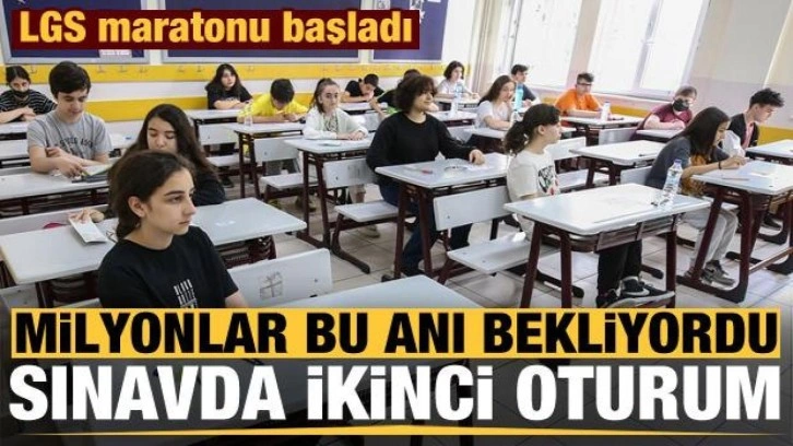 Milyonlar bu anı bekliyordu: LGS'de ilk oturum sona erdi!