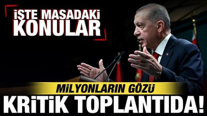 Milyonların gözü bugün yapılacak kabine toplantısında! Erdoğan açıklama yapacak!