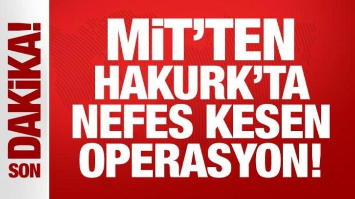 MİT'ten Hakurk'ta nefes kesen operasyon!