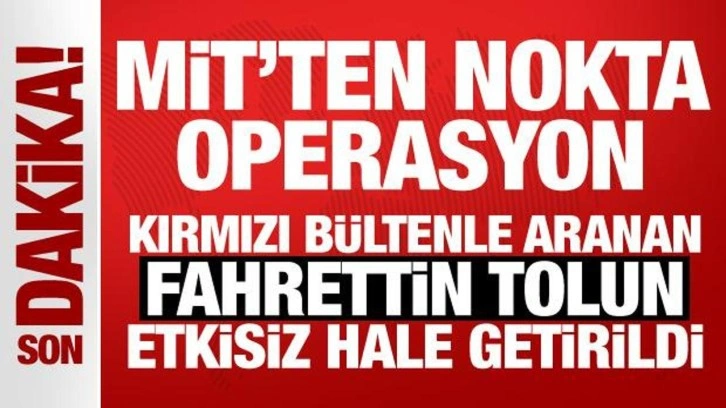 MİT'ten nokta operasyon: Kırmızı bültenle aranan Fahrettin Tolun etkisiz hale getirildi