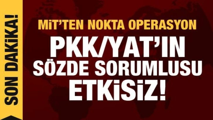 MİT'ten operasyon: PKK/YAT sözde Cezire Sorumlusu etkisiz hale getirildi