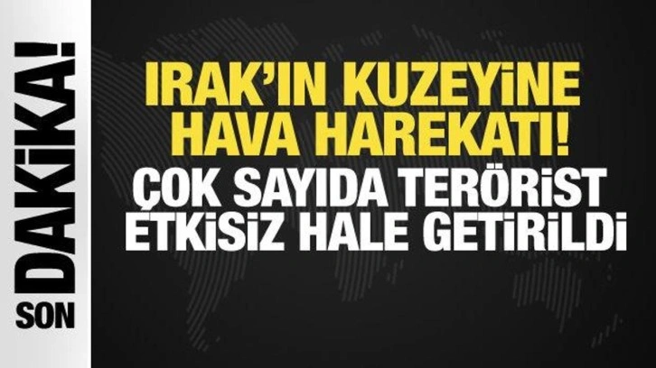 MSB: Irak'ın kuzeyinde 16 terör hedefi imha edildi