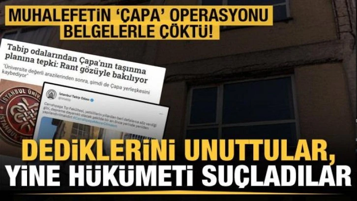 Muhalefetin 'Çapa' yalanı: Dediklerini unuttular, 'Mezar olacak' deyip hükümeti