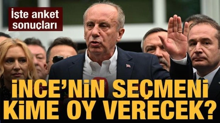 Muharrem İnce'nin seçmeni kime oy verecek?