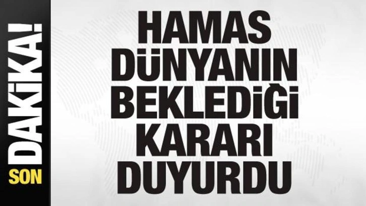 Müzakereler sürüyordu! Hamas dünyanın beklediği kararı duyurdu!