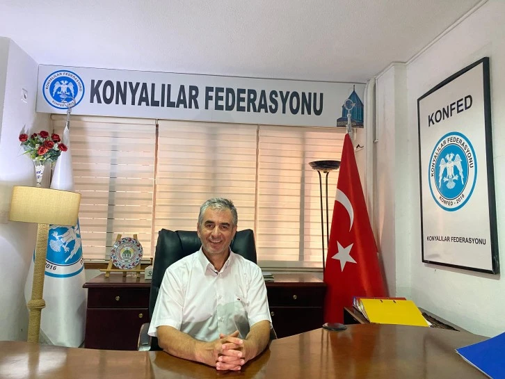 İZMİR KONYALILAR FEDERASYONUNDA YENİ BAŞKAN CELAL KURŞUN"