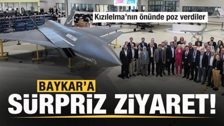 NATO'dan Baykar'a ziyaret! Kızılelma'nın önünde poz verdiler