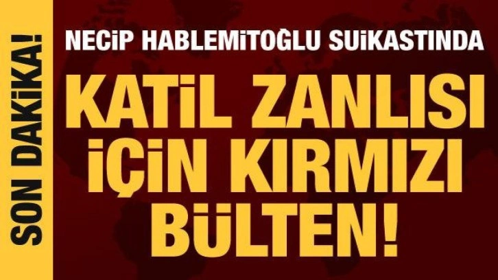 Necip Hablemitoğlu suikastının katil zanlısı için kırmızı bülten çıkarıldı