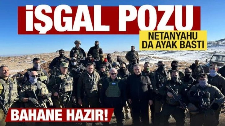 Netanyahu, İşgal ettiği Suriye topraklarına geldi!