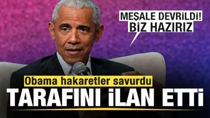 Obama hakaretler savurdu tarafını seçti! Trump mı, Kamala Harris mi?