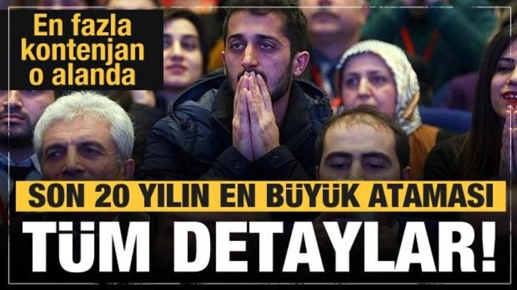 Öğretmen atamalarında işte en çok kontenjan ayrılan bölümler