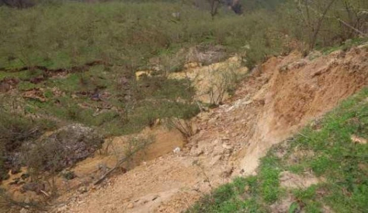 Ordu’da heyelanda 13 ev tahliye edildi