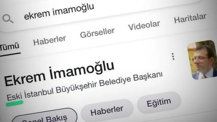 Organize işler! İmamoğlu hakkında Google'daki 'eski' ifadesi Wikipedia'da kurgul