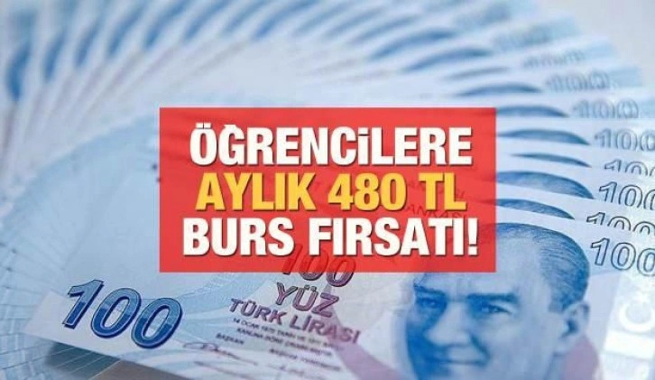 Ortaokul ve lise öğrencilerine aylık 480 TL burs fırsatı! Eylül'de yapılacak...