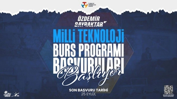 Özdemir Bayraktar Milli Teknoloji Burs Programı başvuruları başladı