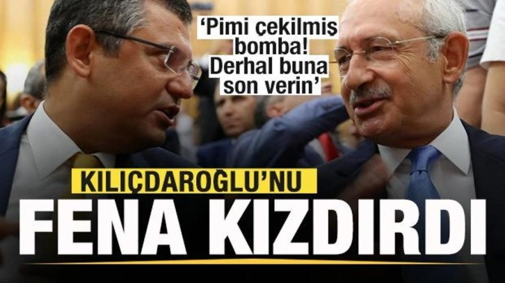 Özgür Özel, Kılıçdaroğlu'nu kızdırdı: Pimi çekilmiş bomba! Buna derhal son verin