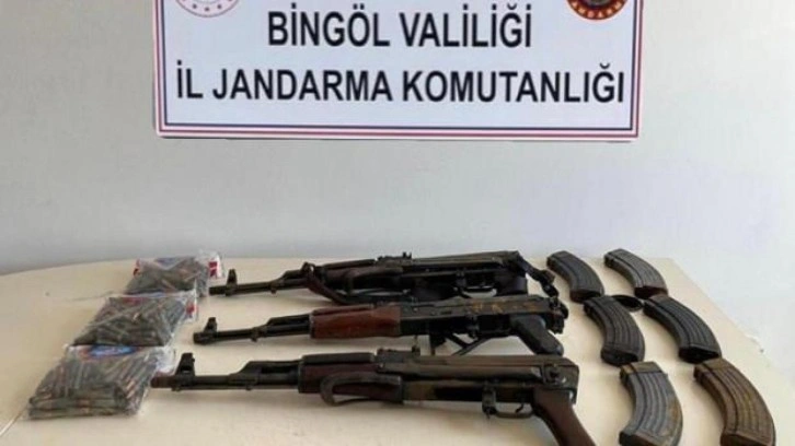 PKK'ya ait 3 kalaşnikof piyade tüfeği bulundu