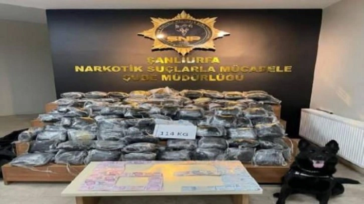 Polis durdurdu, kamyon kasasından 114 kilo uyuşturucu çıktı