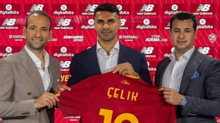 Roma Kulübü, yeni transferi Zeki Çelik'i tanıttı