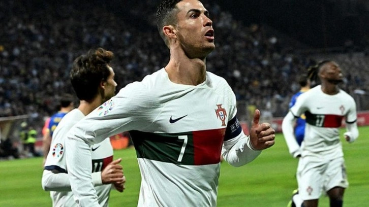 Ronaldo'dan rekor üstüne rekor! Portekiz'den gol yağmuru