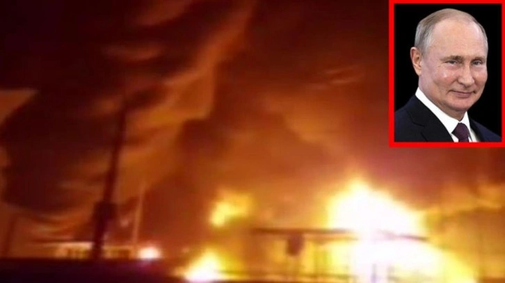 Rusya yine vurdu! Jitomir kentindeki petrol rafinerisi yerle bir edildi