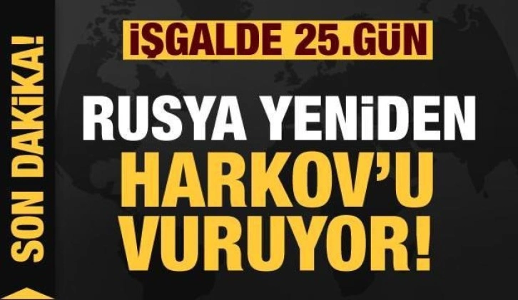 Rusya'nın Ukrayna işgali 25. gününde: Rusya yeniden Harkov'u vuruyor