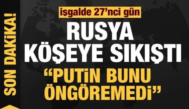 Rusya'nın Ukrayna işgali 27. gününde: Rusya köşeye sıkıştı