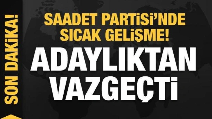 Saadet'te sıcak gelişme! Mete Gündoğan kararından vazgeçti