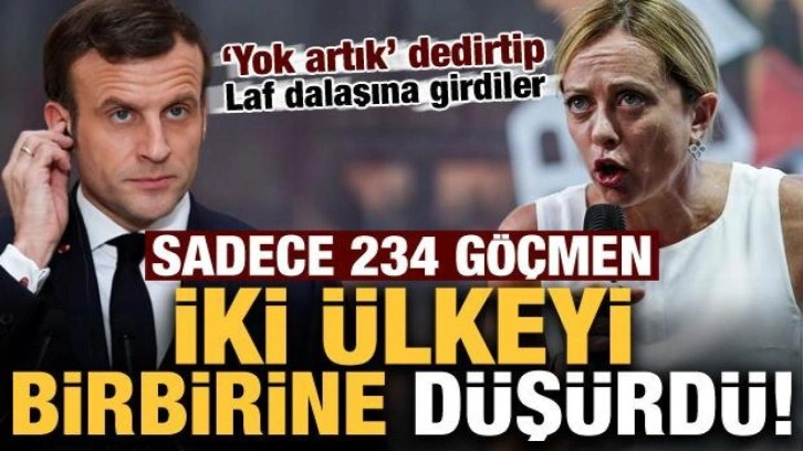 Sadece 234 göçmen İtalya ve Fransa'yı birbirine düşürdü: Laf dalaşına girdiler!