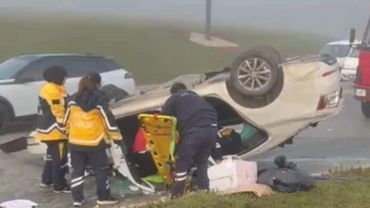 Sakarya'da otomobiller çarpıştı; 1 ölü, 3 yaralı