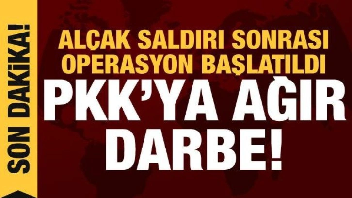 Saldırı sonrası PKK'ya operasyon: 10 terörist etkisiz hale getirildi