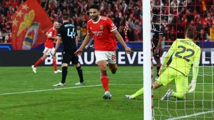 Şampiyonlar Ligi'nde Benfica rüzgarı! Gol olup yağdılar