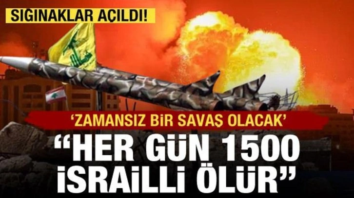 Savaş senaryosu paylaştılar: Her gün 1500 İsrailli ölür