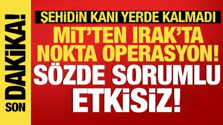 Şehidin kanı yerde kalmadı: PKK'nın sözde sorumlusu etkisiz hale getirildi!