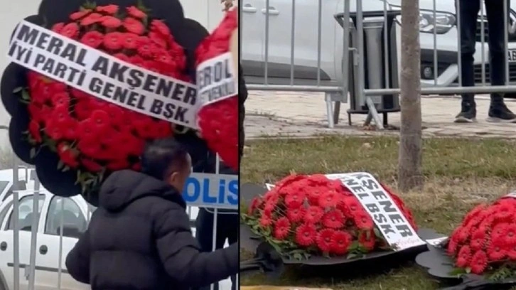 Şehit cenazesinde Meral Akşener ve Gürsel Erol’un çelengini indirdiler