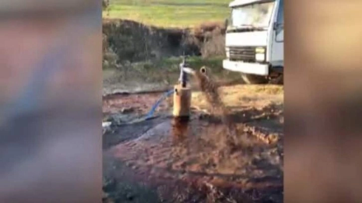 Şehri heyecan sardı! Su ararken petrol buldu!