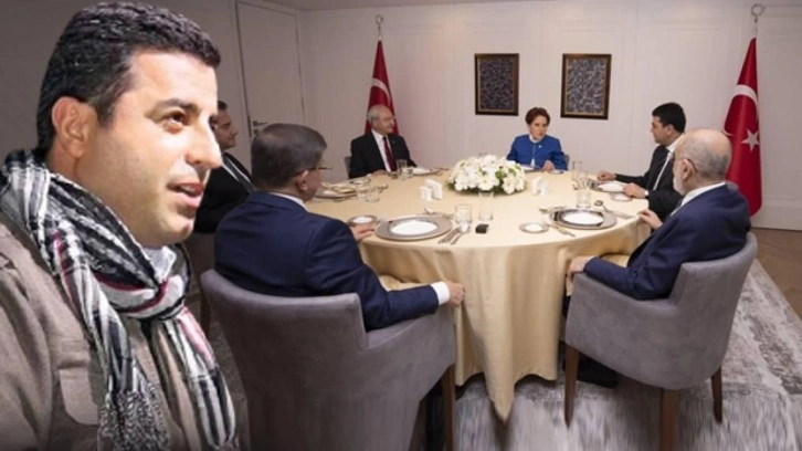 Selahattin Demirtaş'tan 6'lı masaya tepki: Hiç mi utanmıyorsunuz?