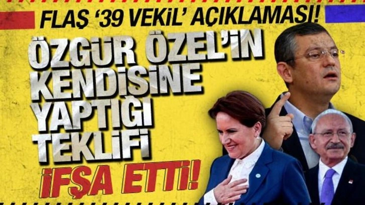 Selçuk Özdağ, Özgür Özel'in kendisine yaptığı teklifi ifşa etti!