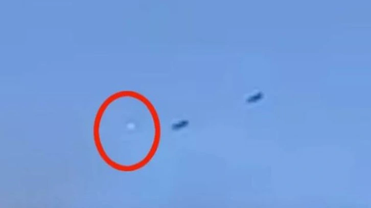 Sıra dışı olay! Görür görmez telefona sarıldı... Savaş jetleri gökyüzünde UFO kovaladı