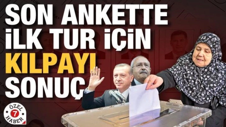 Son ankette ilk tur için kılpayı sonuç! Erdoğan ile Kılıçdaroğlu arasındaki fark açılıyor