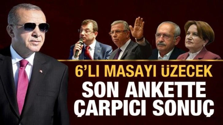 Son anketten çarpıcı sonuç: Erdoğan'a güven tam, halk kararını verdi!