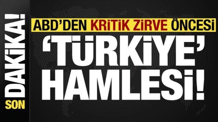 Son dakika: ABD'den kritik zirve öncesi 'Türkiye' hamlesi! Ses Yunan'dan gelmişt