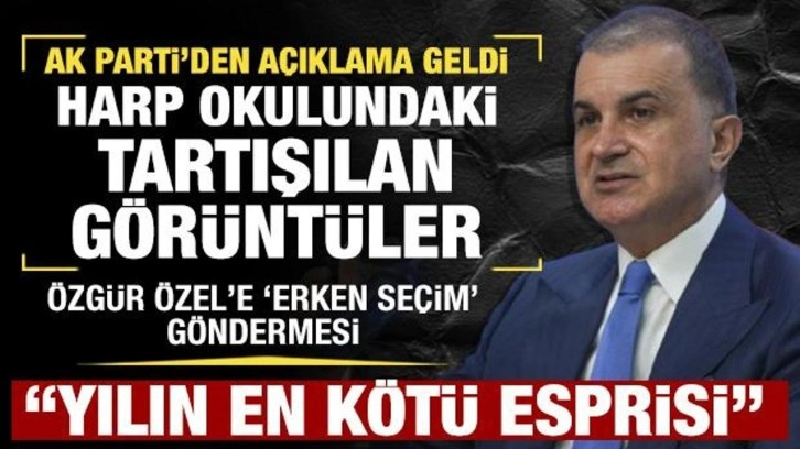 Son dakika: AK Parti'den Harp Okulu'ndaki tartışılan görüntülere ilişkin açıklama!