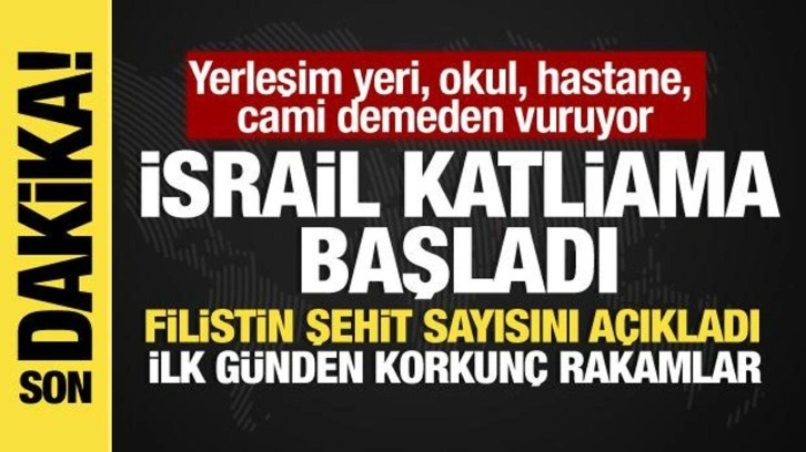 Son dakika: 'Aksa Tufanı' operasyonu sonrası İsrail katliama başladı! Çok sayıda şehit var