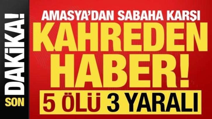 Son dakika... Amasya'dan kahreden haber! Yolcu otobüsü devrildi: 5 kişi öldü, 30 yaralı!