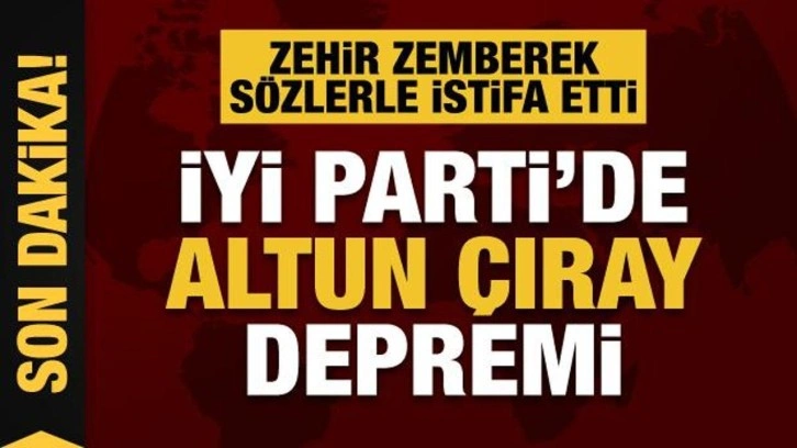 Son dakika... Aytun Çıray İYİ Parti'den istifa etti